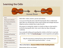 Tablet Screenshot of learningthecello.com